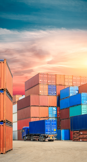 Muestra contenedor de mercancía que fue tramitada con planilla única de importación